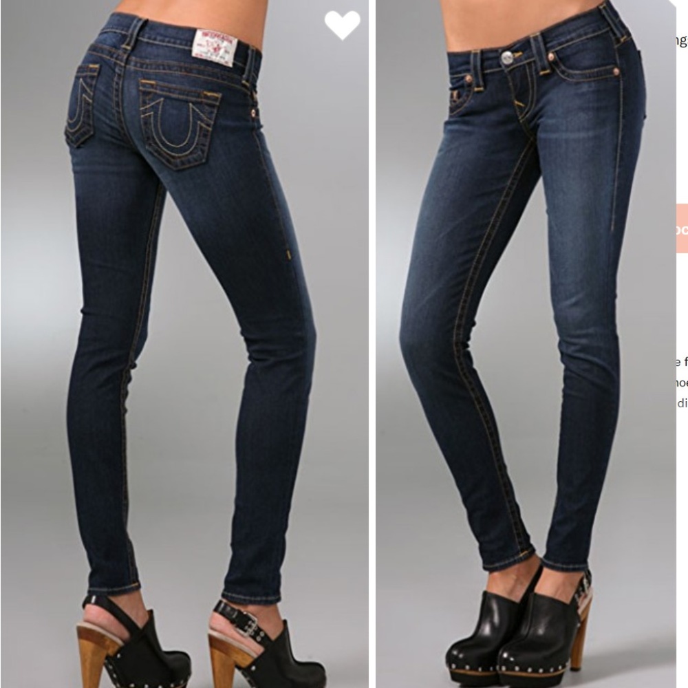 True Religion 27 Casey Super Skinny jeans dark 27